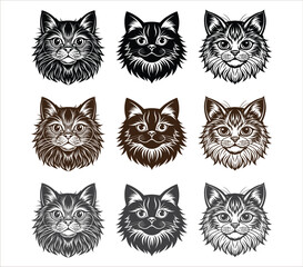 Cat Face Design.eps