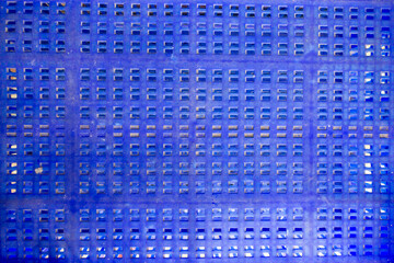 Blue Plastic Basket Pattern