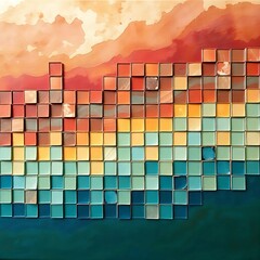 Abstract Background with Vibrant Colors, Gradients, and Unique Artistic Textures