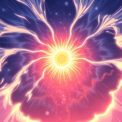Abstract Background with Vibrant Colors, Gradients, and Unique Artistic Textures
