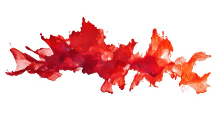 red paint stain transparent background