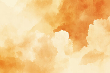 Soft, blurred clouds in beautiful pastel sky create warm, serene atmosphere with shades of orange and cream blending harmoniously