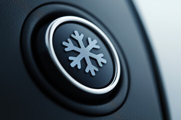 Airco button with snowflake icon 