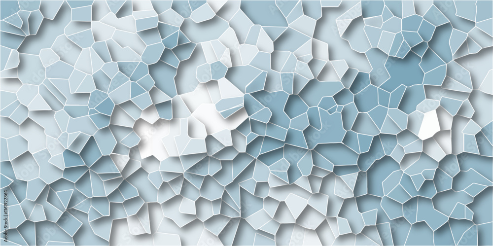 Poster seamless emerald blue mosaic texture with geometric abstract design . perfect for backgrounds, digit