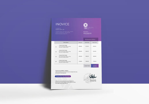 Creative Clean Invoice