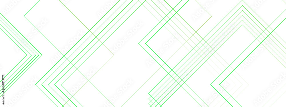 Leinwandbilder Minimalist Abstract Green Gradient Lines with Chevron Design on White Background. Modern Geometric Illustration for Digital Art and Creative Projects. Blue gradient geometric lines pattern