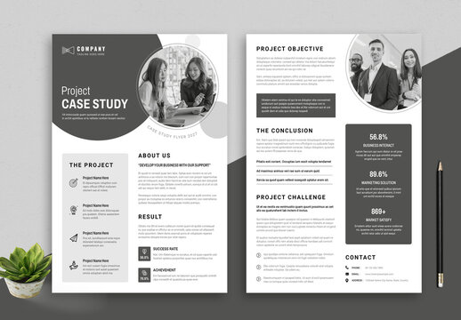 Project Case Study Template Layout