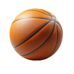 Obraz premium Close up view of basketball ball Transparent Background.