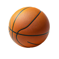Obraz premium Close up view of an orange basketball Transparent Background.