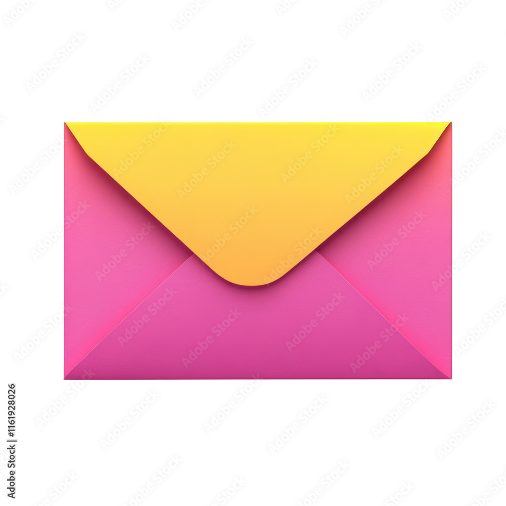 Poster colorful gradient envelope design for creative messaging and branding