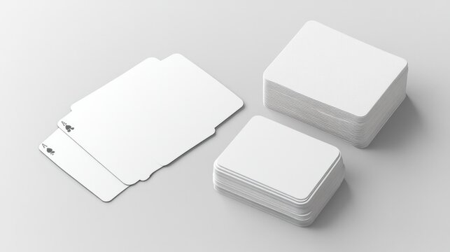 A stack of white playing cards with the top card reading Ace of Spades
