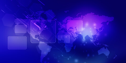 2d illustration world map abstract background
