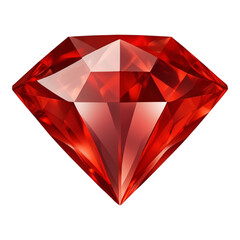 red diamond on black background