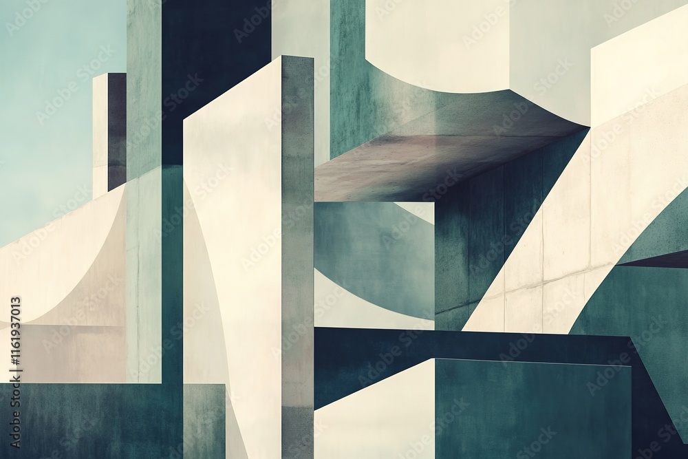 Poster abstract art representing property or mortgage with copy space