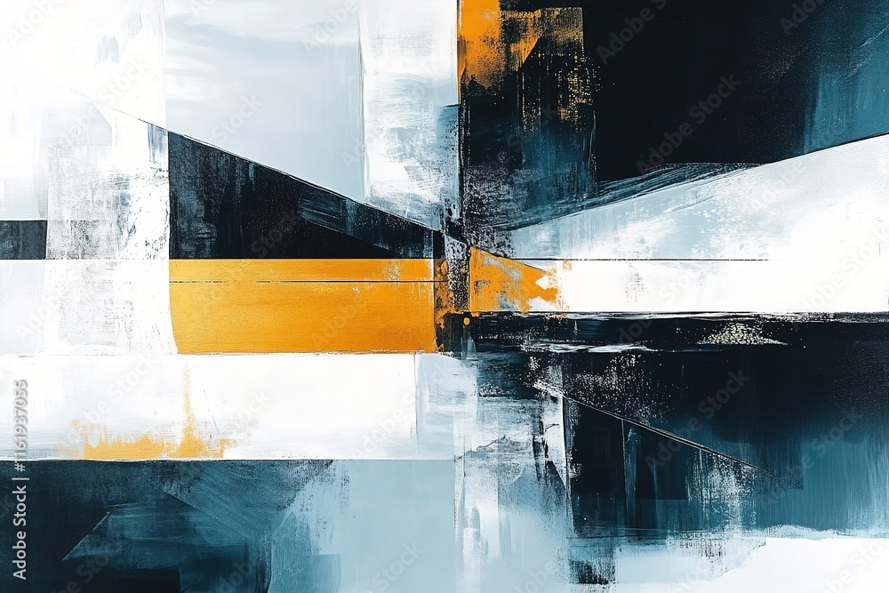 Poster abstract art representing property or mortgage with copy space