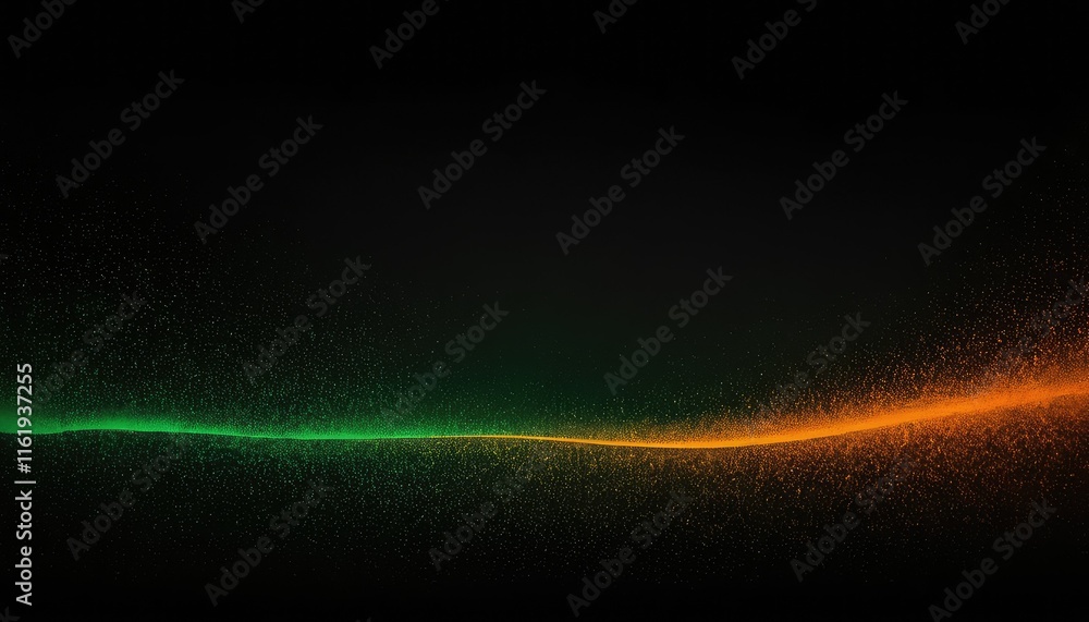 Poster dynamic particles. digital flow. smoke wave. 6