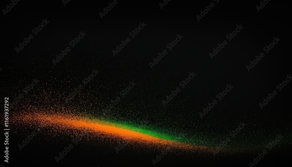 Poster dynamic particles. digital flow. smoke wave. 5