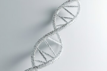 minimalistic photo of dna double helix illustration with copy space