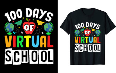 100th day of school t shirt design