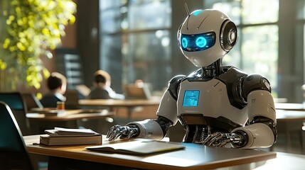 Robot Studying in a Modern Office Setting
