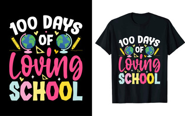 100th day of school t shirt design