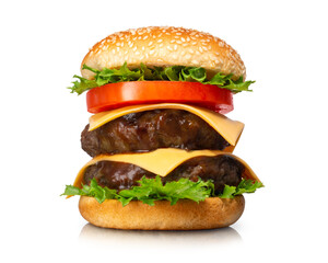 二枚重ねのチーズバーガー / double cheeseburger