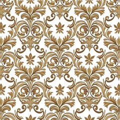 Geometric Blossom Pattern Seamless Petals and Colorful Shapes