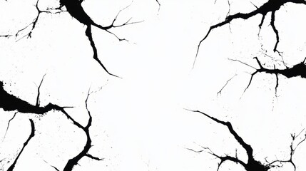 Obraz premium Abstract Black Crack Texture Background Design