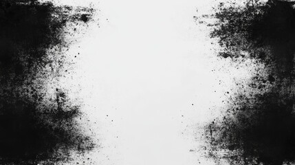 Fototapeta premium Abstract Black Ink Splatter Frame Design