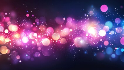 Abstract colorful bokeh lights background. (1)