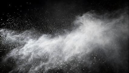 Abstract Dark Noise and Stipple Gradient Texture Background