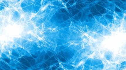 Fototapeta premium Abstract Blue Energy Field Fractal Design