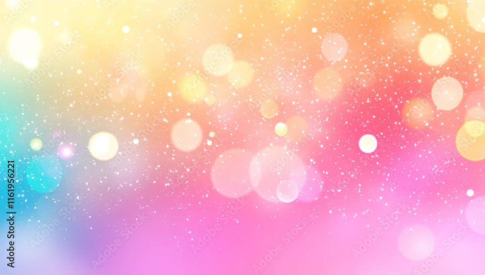 Aufkleber abstract colorful bokeh background with sparkles and lights.