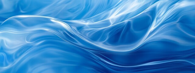Fototapeta premium Abstract blue wave background. (1)