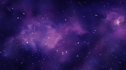 Obraz premium Mesmerizing purple galaxy starscape with glowing constellations and luminous celestial bodies in the mysterious cosmic night sky