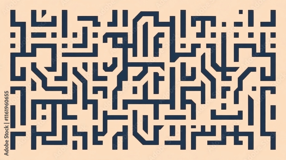 Poster abstract circuit board pattern design beige background