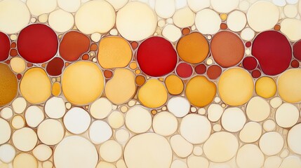 Abstract Circular Pattern in Warm Tones