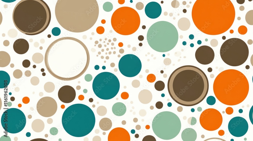 Poster Abstract Colorful Circle Pattern Design Background