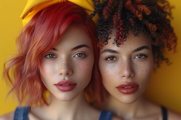 Obraz premium portrait of two girls