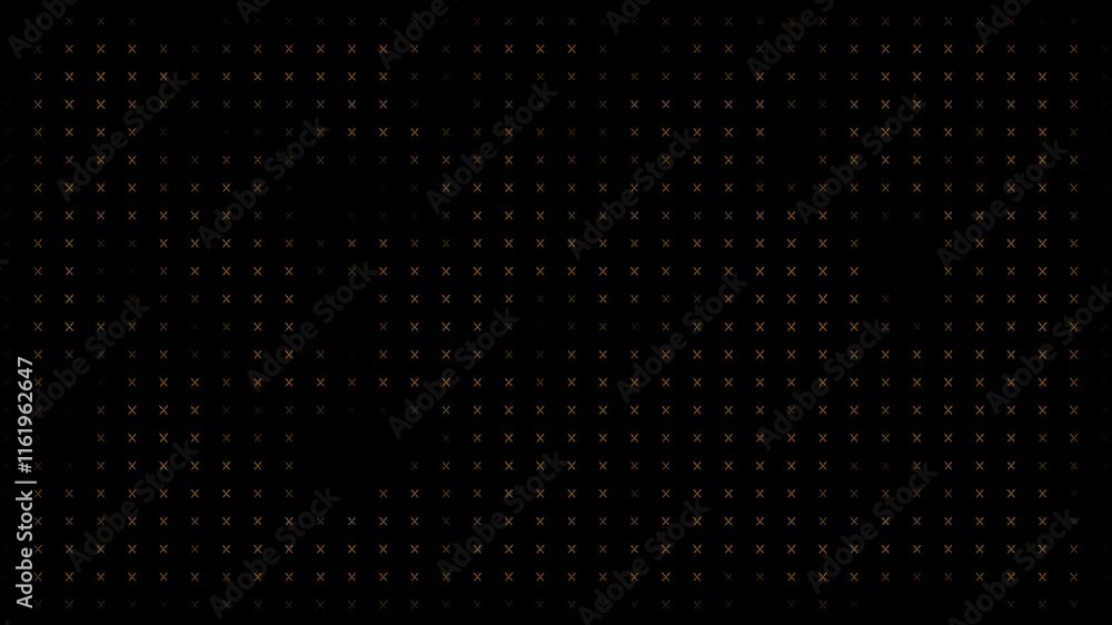 Aufkleber orange color appearing and disappearing cross pattern moving upwards modern design loop able dark ge
