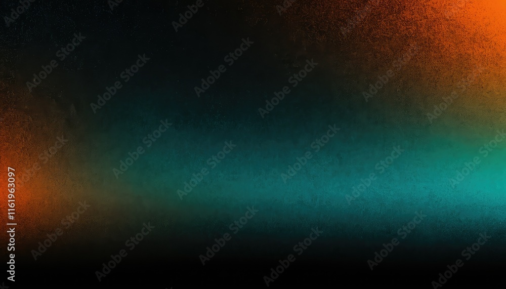 Aufkleber blue and orange gradient background design with grainy noise texture effect 3