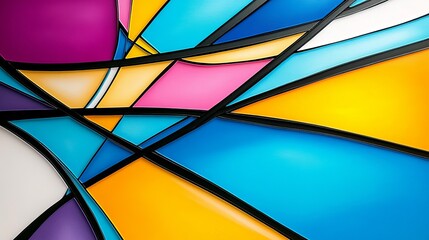 Fototapeta premium Abstract Colorful Geometric Pattern Design (3)