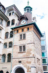 Obraz premium スイスジュネーブの美しい街並み風景