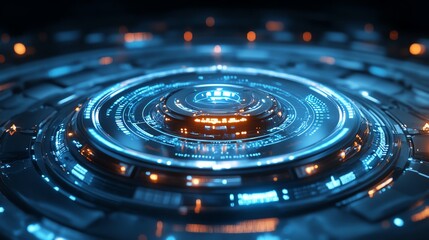 Abstract business concept with digital interface, glowing charts and graphs, modern futuristic tones, sleek techinspired design, vibrant blue and silver palette, ultraHD background