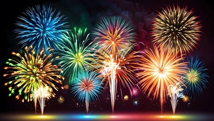 Fireworks in the sky