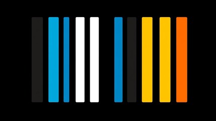 Fototapeta premium Abstract Colorful Vertical Stripes Design Pattern