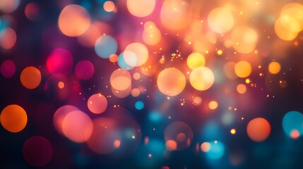 Abstract background with bokeh effects, creative art design highlighting imagination and craftsmanship