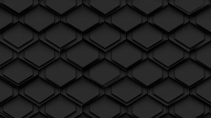 Abstract Dark Hexagon Geometric Pattern Design