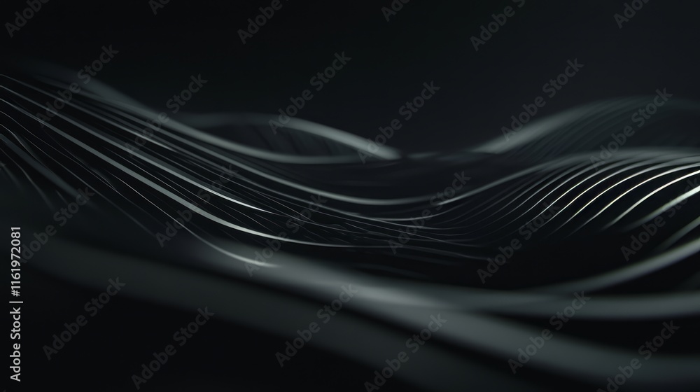 Poster abstract dark wave pattern design background