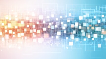 Abstract Digital Network Grid Background Texture